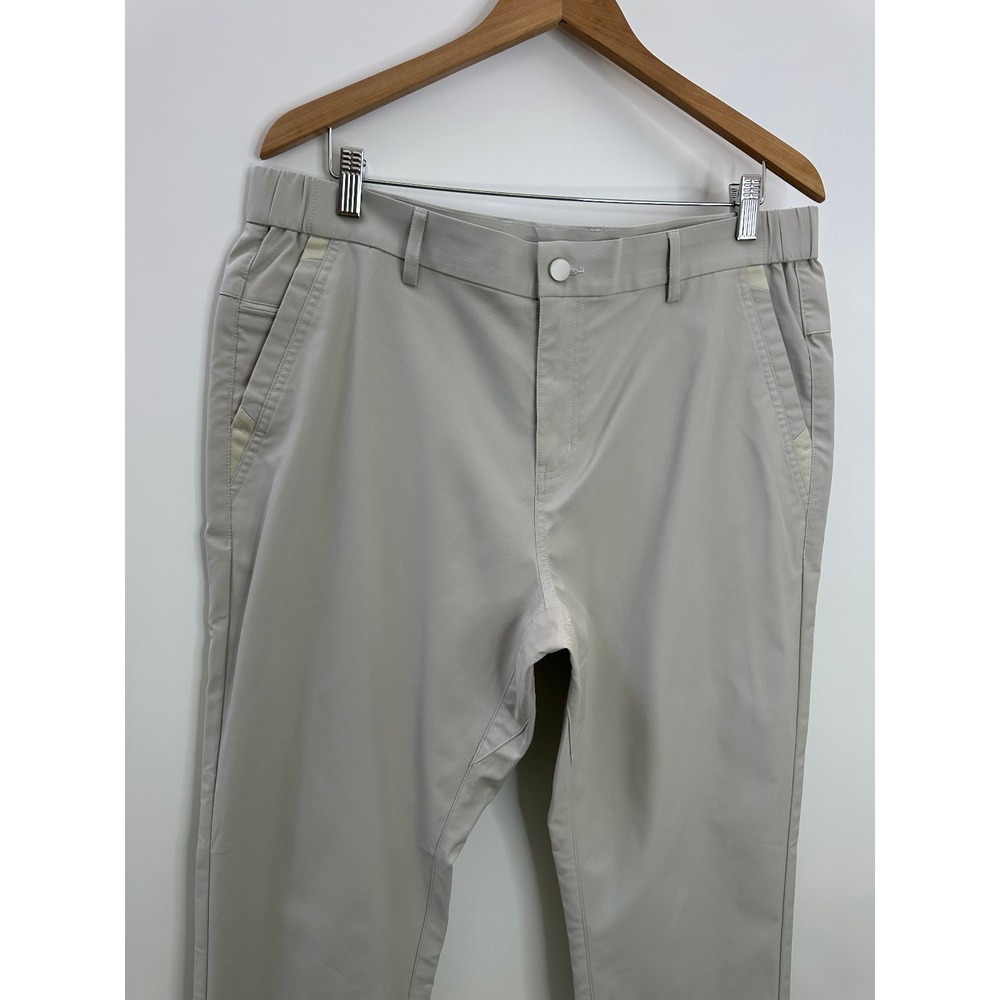 Jack Archer Jetsetter Tech Pants 35 x 30 Slim Fit Stone Golf Travel Performance - Picture 3 of 11
